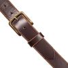Lucky Brand Men’s Jeans Leather Belt| Classic| Casual| Dress| Everyday| American Heritage| Genuine Leather| Metal Buckle(Raw Edge – Brown)