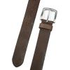 Lucky Brand Men’s Jeans Leather Belt| Classic| Casual| Dress| Everyday| American Heritage| Genuine Leather| Metal Buckle(Weathered – Brown)