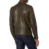 Lucky Brand Men’s Leather Bonneville Jacket(Black)