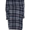 Lucky Brand Men’s Lightweight Plaid Fleece 2 Pack Pajama Pants(Mood Indigo Plaid/Jet Black Plaid)