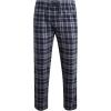 Lucky Brand Men’s Lightweight Plaid Fleece 2 Pack Pajama Pants(Mood Indigo Plaid/Jet Black Plaid)