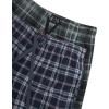 Lucky Brand Men’s Lightweight Plaid Fleece 2 Pack Pajama Pants(Mood Indigo Plaid/Jet Black Plaid)