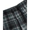 Lucky Brand Men’s Lightweight Plaid Fleece Pajama Pants(Black Plaid)