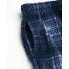 Lucky Brand Men’s Lightweight Plaid Fleece Pajama Pants(Indigo Plaid)