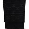 Lucky Brand Men’s Lightweight Plaid Fleece Pajama Pants(Jet Black With Embossed Logo)