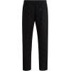 Lucky Brand Men’s Lightweight Plaid Fleece Pajama Pants(Jet Black With Embossed Logo)