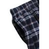 Lucky Brand Men’s Lightweight Plaid Fleece Pajama Pants(Mood Indigo Print)