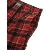 Lucky Brand Men’s Lightweight Plaid Fleece Pajama Pants(Red Ochre)
