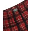Lucky Brand Men’s Lightweight Plaid Fleece Pajama Pants(Red Ochre)