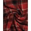 Lucky Brand Men’s Lightweight Plaid Fleece Pajama Pants(Red Ochre)