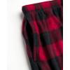 Lucky Brand Men’s Lightweight Plaid Fleece Pajama Pants(Red Print)