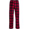 Lucky Brand Men’s Lightweight Plaid Fleece Pajama Pants(Red Print)