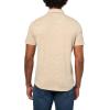 Lucky Brand Men’s Linen Short Sleeve Button Up Shirt(Plaza Taupe)