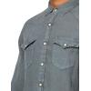 Lucky Brand Men’s Linen Western Long Sleeve Shirt(Dark Slate)