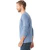 Lucky Brand Men’s Long Sleeve Crew Neck One Pocket French Rib Thermal Shirt(Navy Heather)