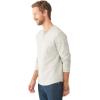 Lucky Brand Men’s Long Sleeve Duofold Henley Shirt(Heather Grey)