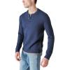 Lucky Brand Mens Men’s Cloud Soft Henley Sweater(Dark Denim)