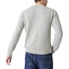 Lucky Brand Mens Men’s Cloud Soft Henley Sweater(Light Heather Grey)