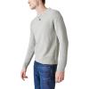 Lucky Brand Mens Men’s Cloud Soft Henley Sweater(Light Heather Grey)