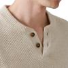Lucky Brand Mens Men’s Cloud Soft Henley Sweater(Straw Heather)