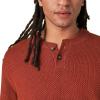 Lucky Brand Mens Men’s Cloud Soft Henley Sweater(Terra Cotta)