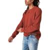Lucky Brand Mens Men’s Cloud Soft Henley Sweater(Terra Cotta)