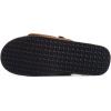 Lucky Brand Mens Microsuede Memory Foam Open Toe Slippers, Cool Adjustable Strap Indoor Outdoor House Sliders for Men(Tan)