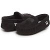 Lucky Brand Men’s Moccasin Loafer Slippers(Black)