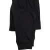 Lucky Brand Mens Pajama Pants – 2 Pack Micro Suede Knit Bottom Joggers for Men with Side Pocket – Mens Lounge Pants (S-XL)(Jet Black/Charcoal Heather)