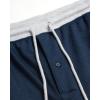 Lucky Brand Men’s Pajama Pants – Breathable Sleep Bottoms and Jogger Pants with Side Pocket – Casual Joggers for Men (S-XL)(Mood Indigo/Slimfit)