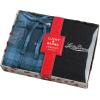 Lucky Brand Men’s Pajama Set – 2 Piece Long Sleeve Crewneck Mens Shirts and Flannel Lounge Pants – Cozy Pajama Pants Set S-XL(Charcoal Greyvintage Indigo Plaid)