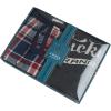 Lucky Brand Men’s Pajama Set – 2 Piece Long Sleeve Crewneck Mens Shirts and Flannel Lounge Pants – Cozy Pajama Pants Set S-XL(Charcoal Heather/Moonlit Ocean Plaid)