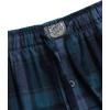 Lucky Brand Men’s Pajama Set – 2 Piece Long Sleeve Waffle Knit Top and Flannel Fleece Thermal Pants – Cozy Men’s Base Layers(Grey Heather/Mood Indigo Plaid)