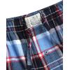 Lucky Brand Men’s Pajama Set – 2 Piece Long Sleeve Waffle Knit Top and Flannel Fleece Thermal Pants – Cozy Men’s Base Layers(Mood Indigo/Blue Plaid)