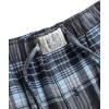 Lucky Brand Men’s Pajama Set – 2 Piece Long Sleeve Waffle Knit Top and Flannel Fleece Thermal Pants – Cozy Men’s Base Layers(Mood Indigo/Grey Plaid)