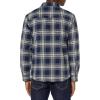 Lucky Brand Men’s Plaid Shirt Jacket(Grey/Blue Plaid)