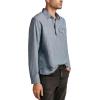 Lucky Brand Men’s Pop-Over Chambray Shirt(Indigo)