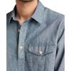 Lucky Brand Men’s Pop-Over Chambray Shirt(Indigo)