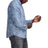 Lucky Brand Men’s Printed Paisley 1 Pocket Long Sleeve Shirt(Blue Multi)