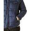 Lucky Brand Men’s Quilted Nylon Shirt Jacket(Blue)