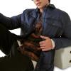 Lucky Brand Men’s Quilted Nylon Shirt Jacket(Blue)