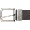 Lucky Brand Men’s Reversible Genuine Leather Belt | Classic | Casual | Dress | Everyday | Western | Metal Buckle(Western Reversible – Brown/Black)