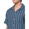 Lucky Brand Men’s Short Sleeve Camp Collar Shirt(Blue Multi)