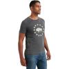 Lucky Brand Men’s Short Sleeve Crew Neck Coyote Rider Tee Shirt(Jet Black)
