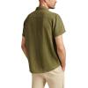 Lucky Brand Men’s Short Sleeve Double Weave Utility Shirt(Deep Lichen Green)