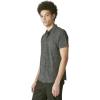 Lucky Brand Men’s Short Sleeve Linen Button Up Shirt(Black)