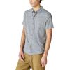 Lucky Brand Men’s Short Sleeve Linen Button Up Shirt(Black Iris)