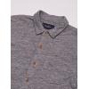Lucky Brand Men’s Short Sleeve Linen Button Up Shirt(Heather Grey1)