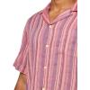 Lucky Brand Men’s Short Sleeve Linen Camp Collar Shirt(Red Multi)