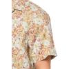 Lucky Brand Men’s Short Sleeve Printed 1 Pocket Shirt(Brown Multi)